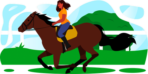 Illustrasjon for Hest
