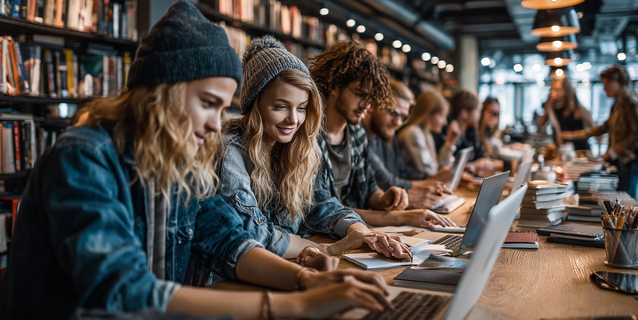 Bilde/illustrasjon for Studiehjelp på Deichman Røa Studiehjelp på Deichman Røa